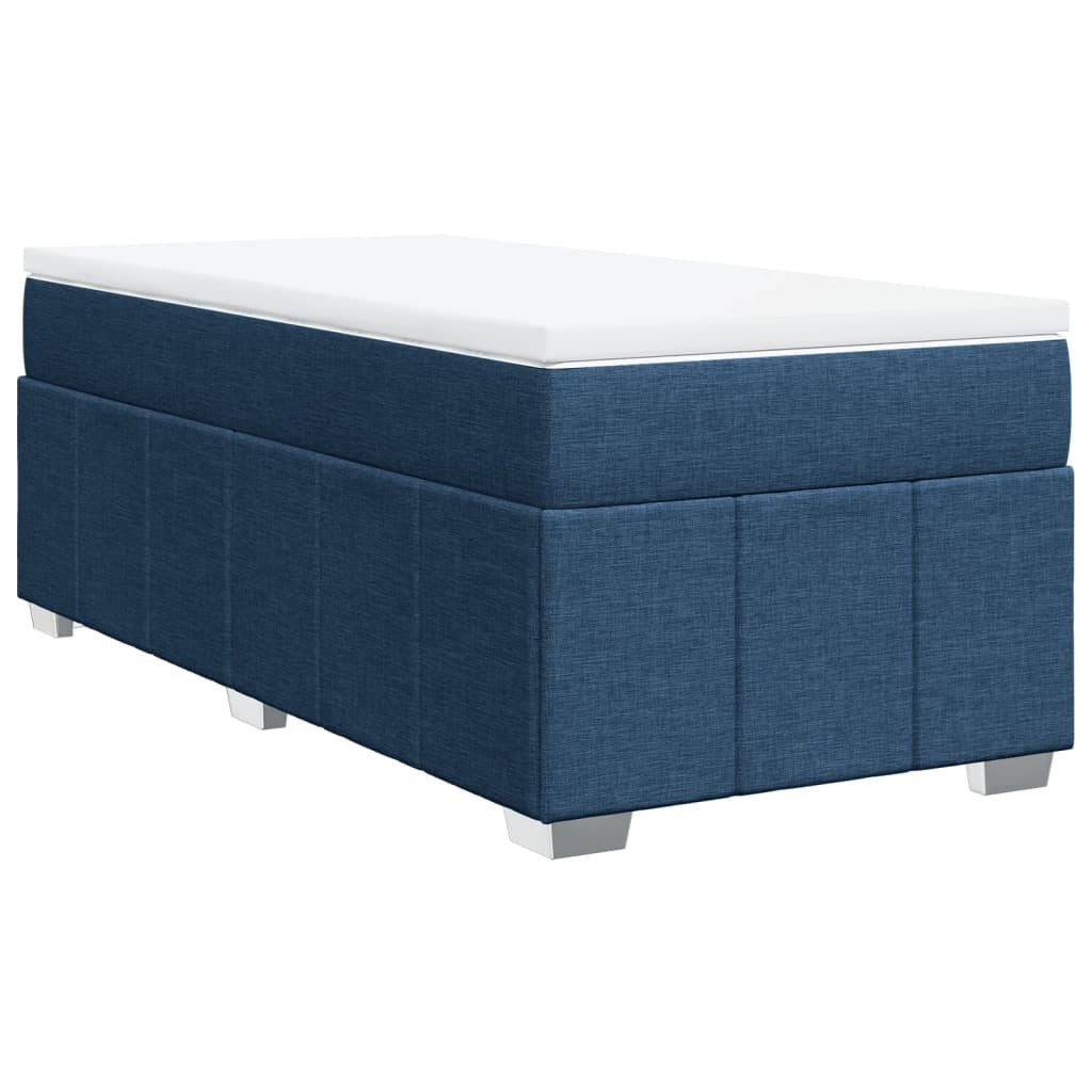 vidaXL Bett Boxspringbett mit Matratze Blau günstig online kaufen