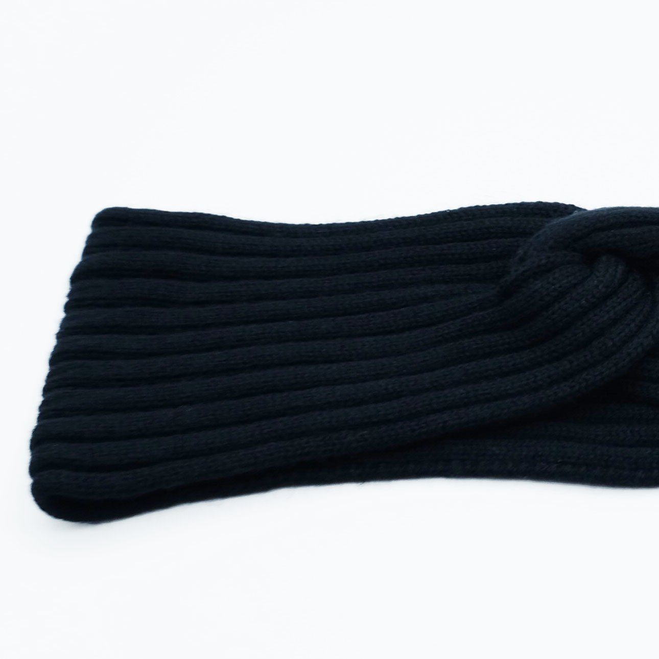 BEAZZ Stirnband Stirnband Ohrenwärmer Damen Merino 100% Winter schwarz warm und weich WOLLE Feinstrick