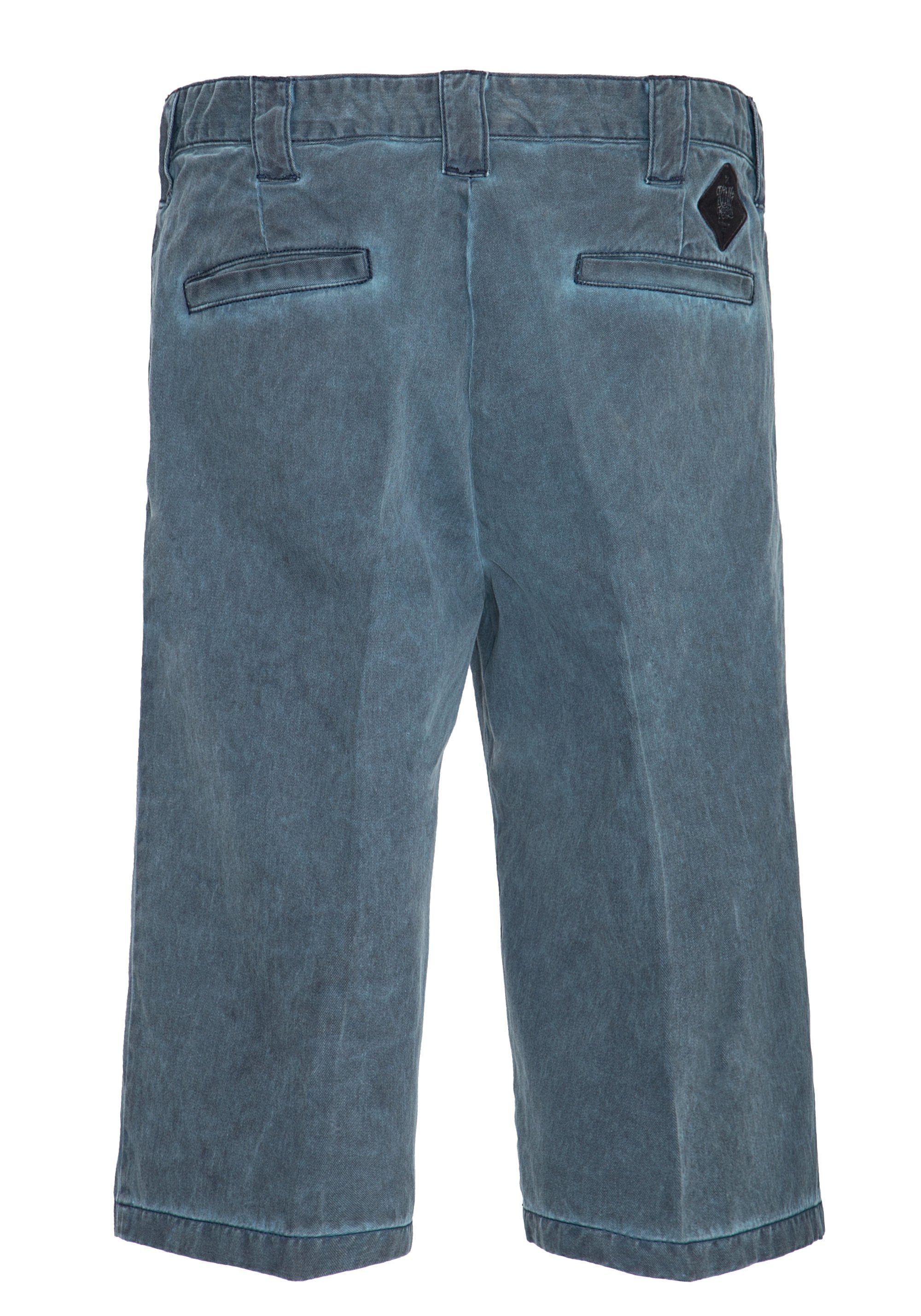 Wear Oil-Washed KingKerosin Jeansshorts in Optik petrol Garage