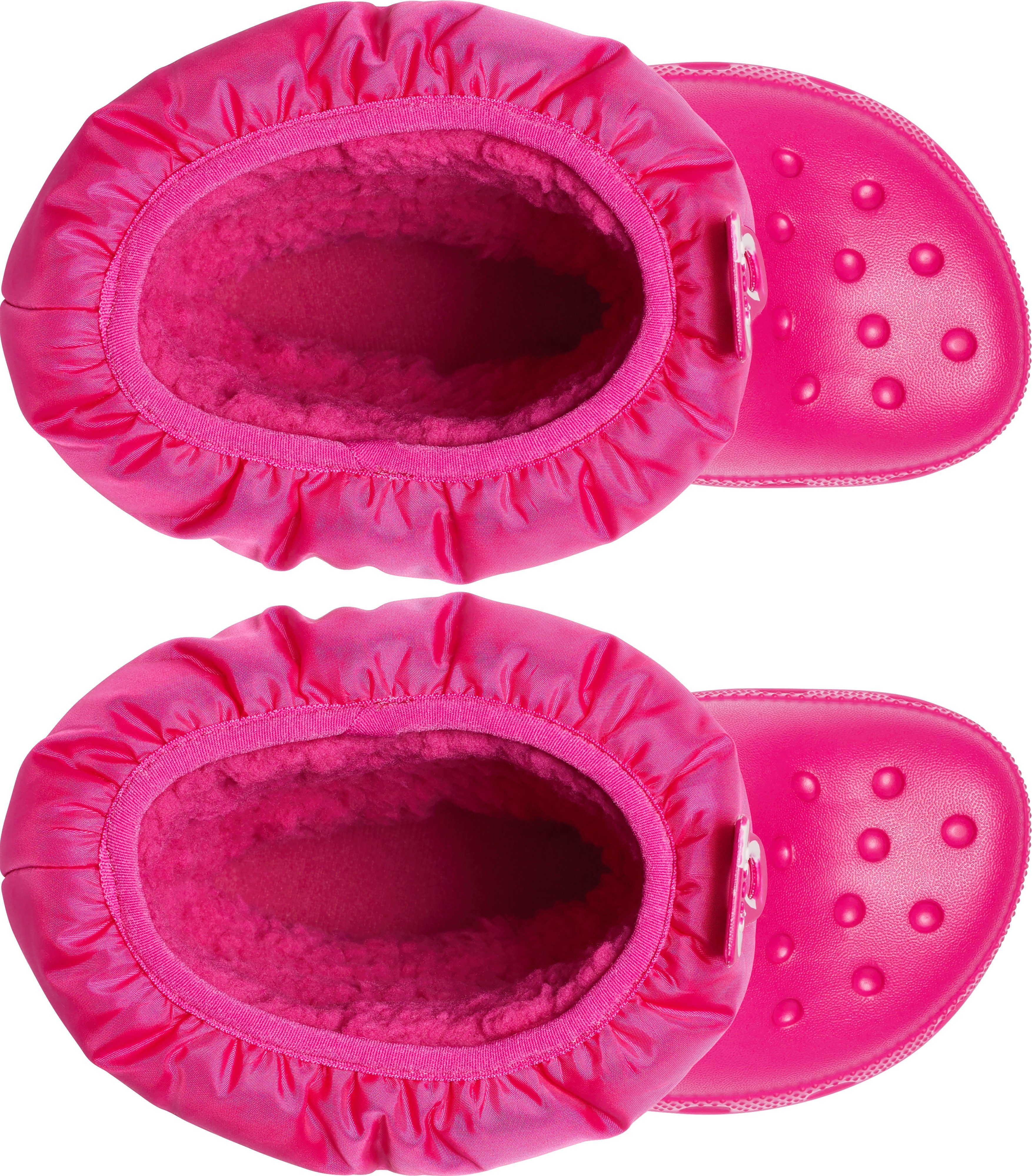 Crocs CLASSIC NEO PUFF BOOT pink-kombiniert Schlupfen zum K Winterboots