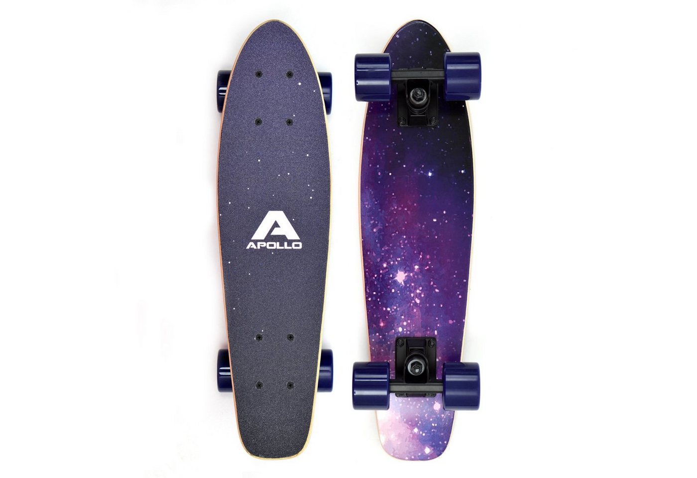 Apollo Miniskateboard Fancyboard Classic Blue 22", kompakt mit hochwertiger Verarbeitung