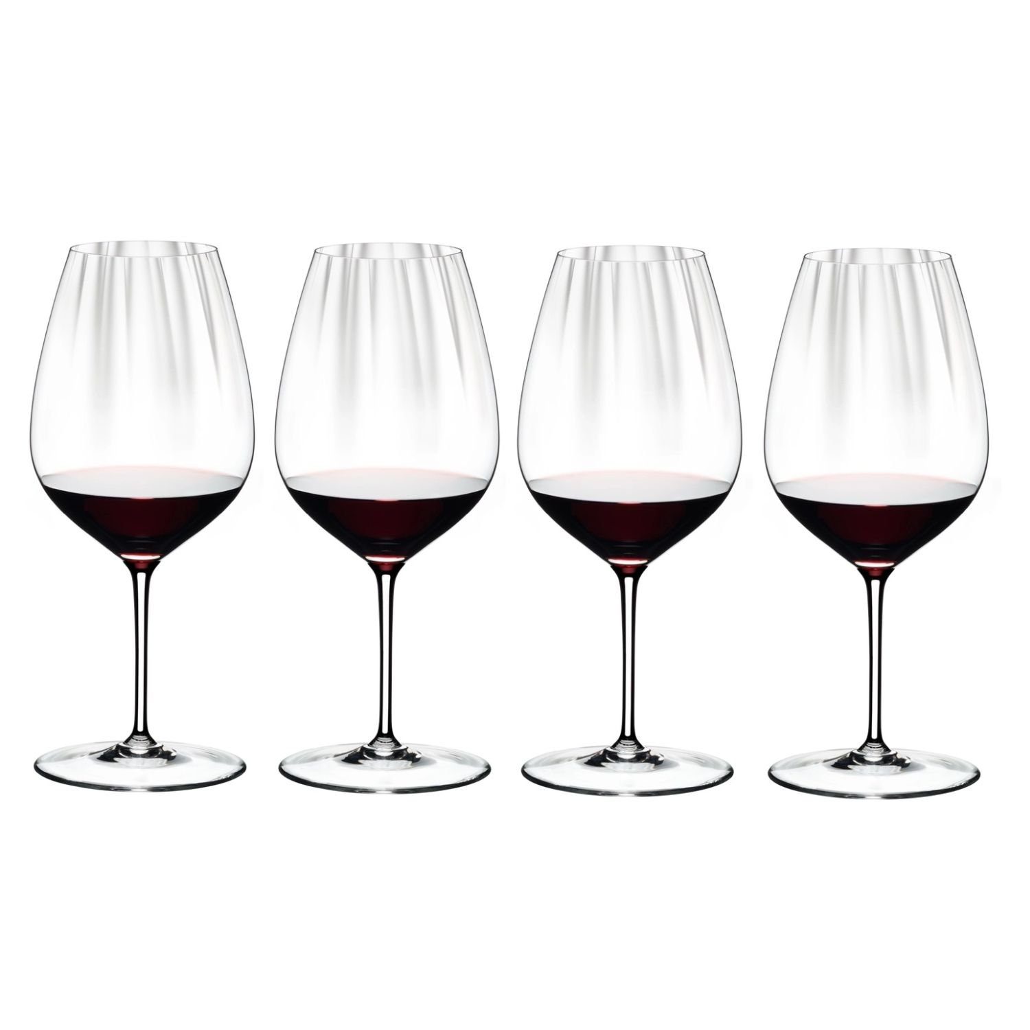 RIEDEL THE WINE GLASS COMPANY Weinglas Riedel Performance Cabernet Merlot 4er Set, Kristallglas