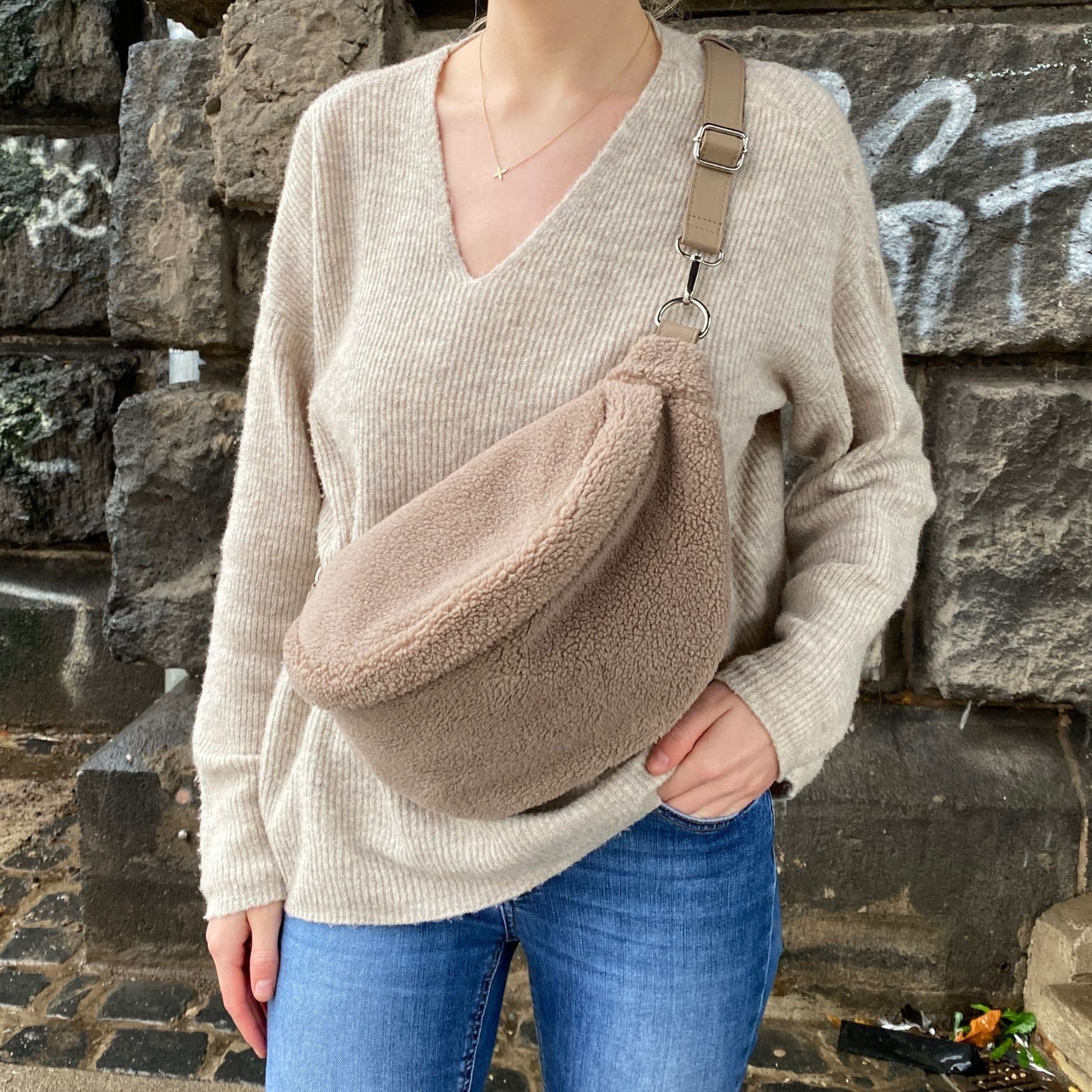 MAONI Bauchtasche Teddy Bauchtasche mit zwei Gurten (Spar-Set, Eine Tasche günstig online kaufen