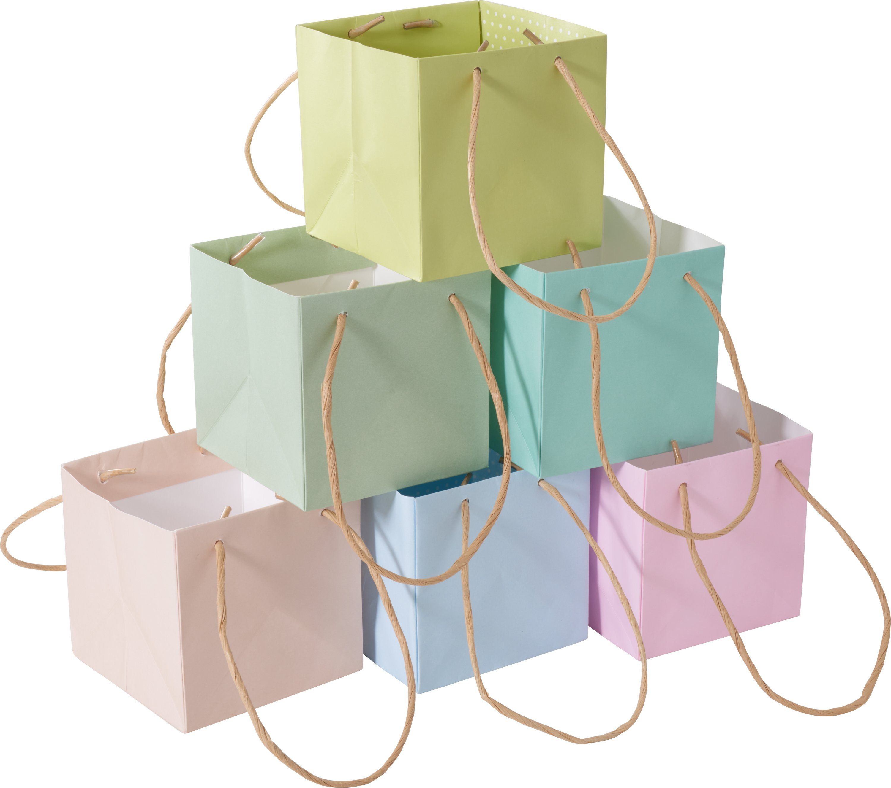 VBS Geschenktüten Papiertüten, Pastell 6er-Set