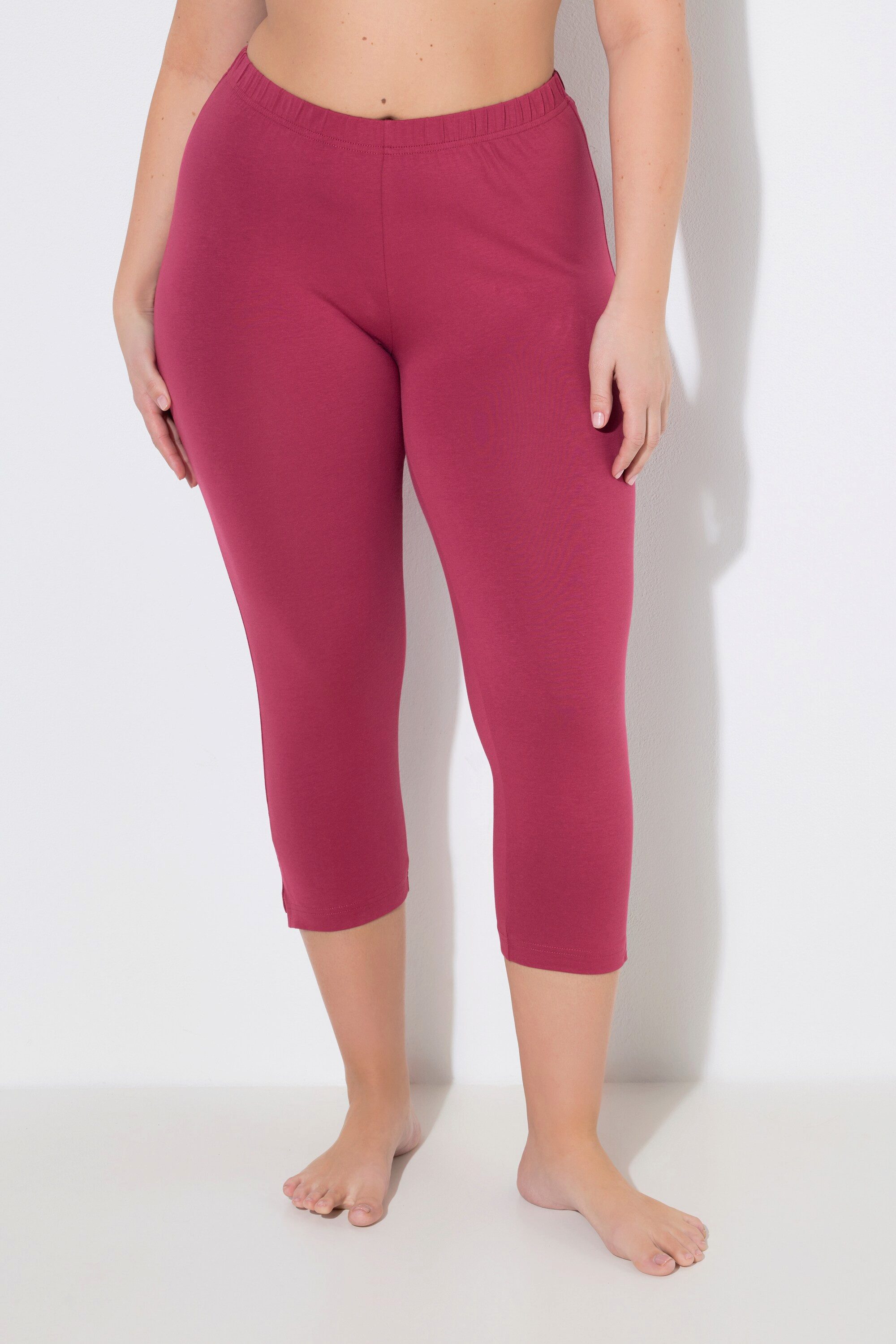 Ulla Popken Funktionshose Caprihose 7/8-Länge Elastikbund günstig online kaufen