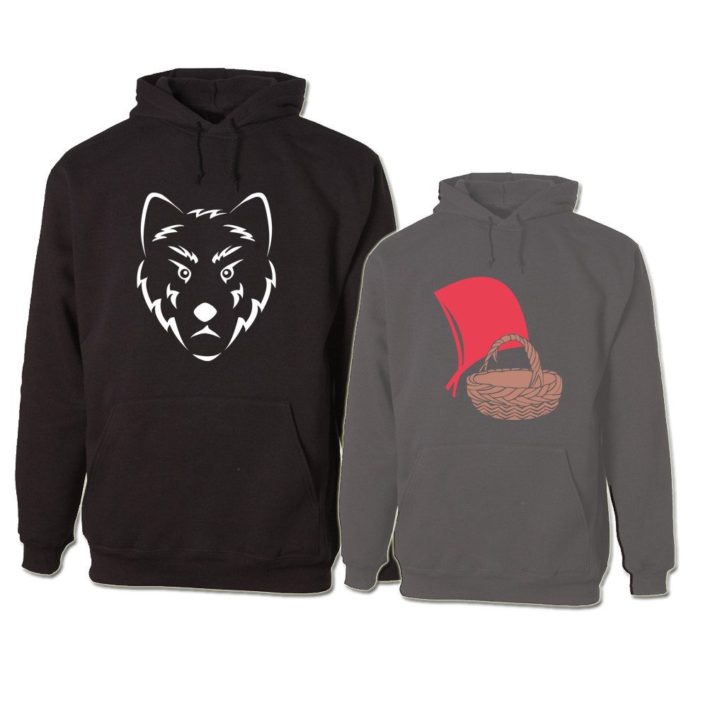 Hoodie Rotkäppchen & der böse Wolf