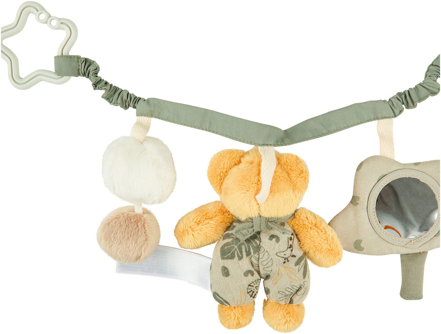 Sterntaler® Kinderwagenkette Kinderwagenkette Löwe Leo, mit Spiegel und Rassel