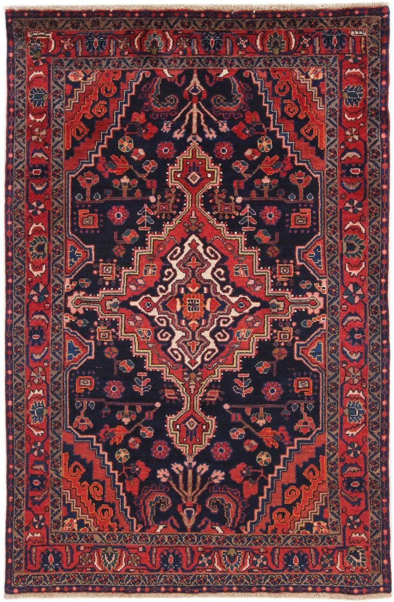 Trading, Orientteppich Malayer mm / Höhe: Orientteppich 141x216 Nain rechteckig, Handgeknüpfter 12 Perserteppich,