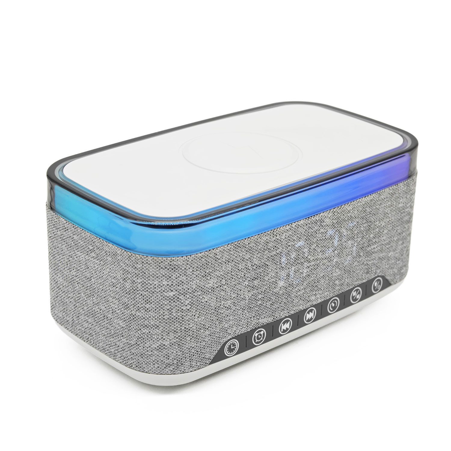 Denver CRQ-225 Uhrenradio (Ja, 15W kabelloses Laden auf der Oberseite des Geräts)