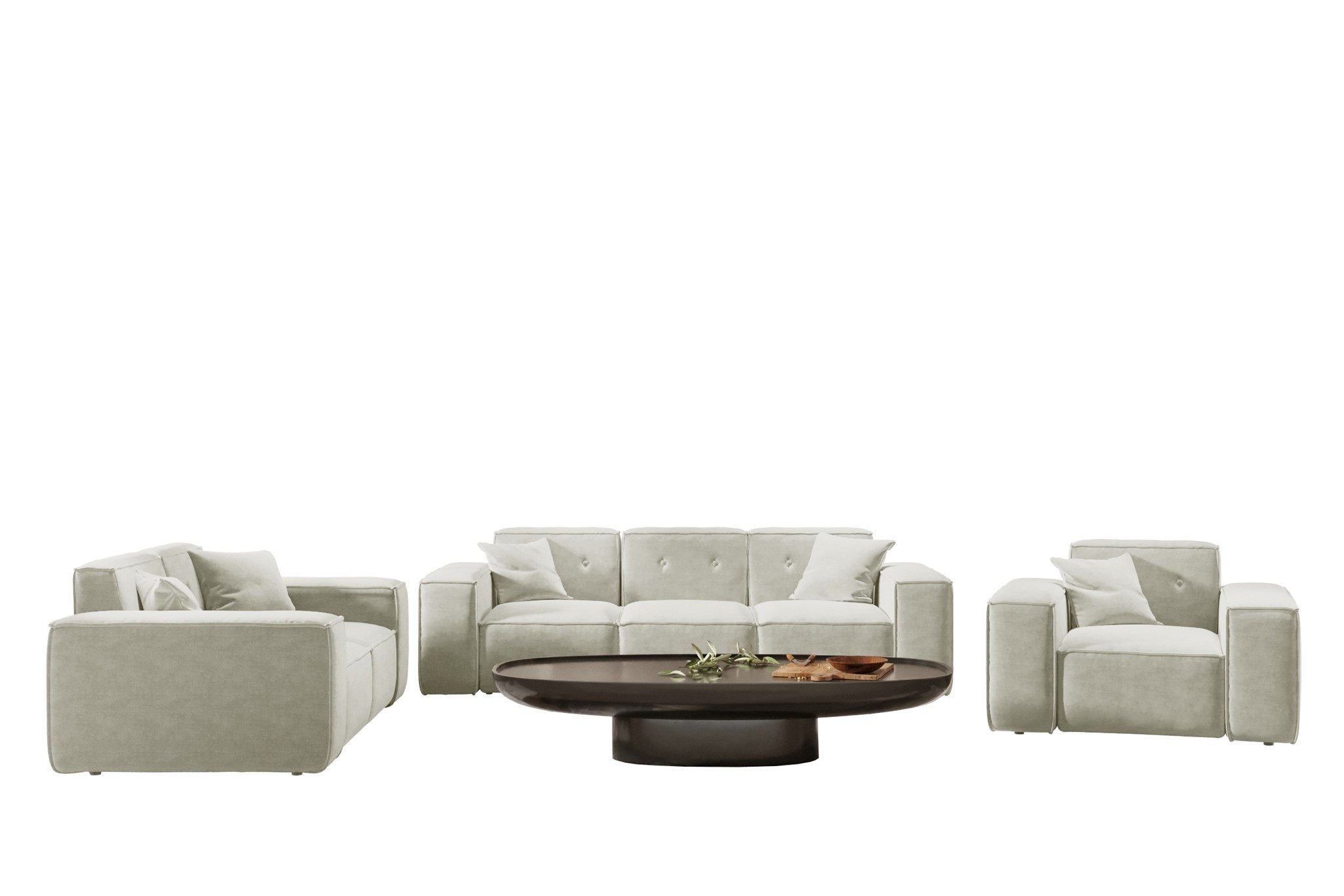 Fun Möbel Polstergarnitur Sofaset Designersofa CESINA günstig online kaufen