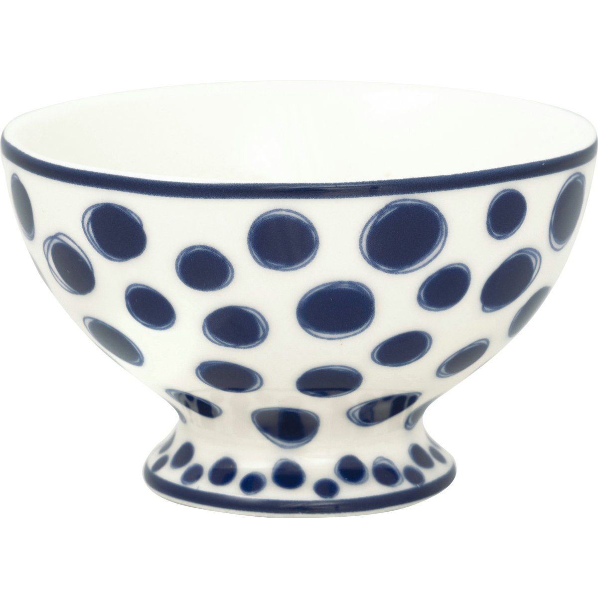 Greengate Schale Tippa Snackbowl blue 10cm, Steinzeug, (Bowls)