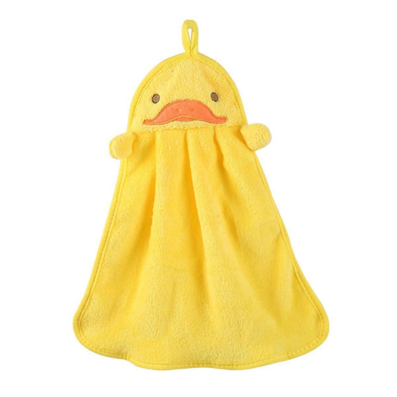 LuxusKollektion Waschlappen Cartoon-Handtuch Gelb Ente Mittel, (1-St)