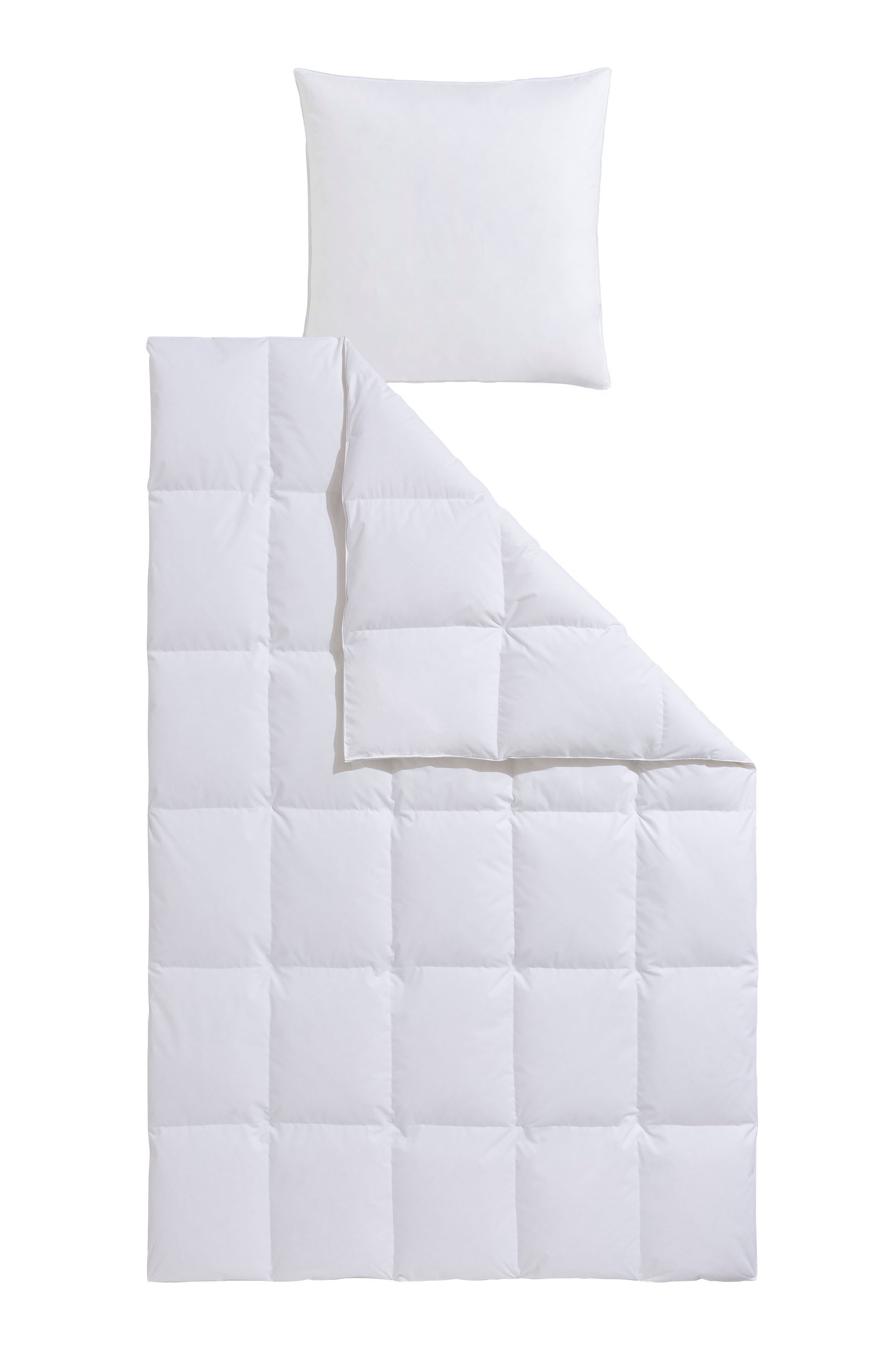 OTTO home Daunenbettdecke + Kopfkissen Köniz, Bettdecke 135x200&155x220 cm günstig online kaufen