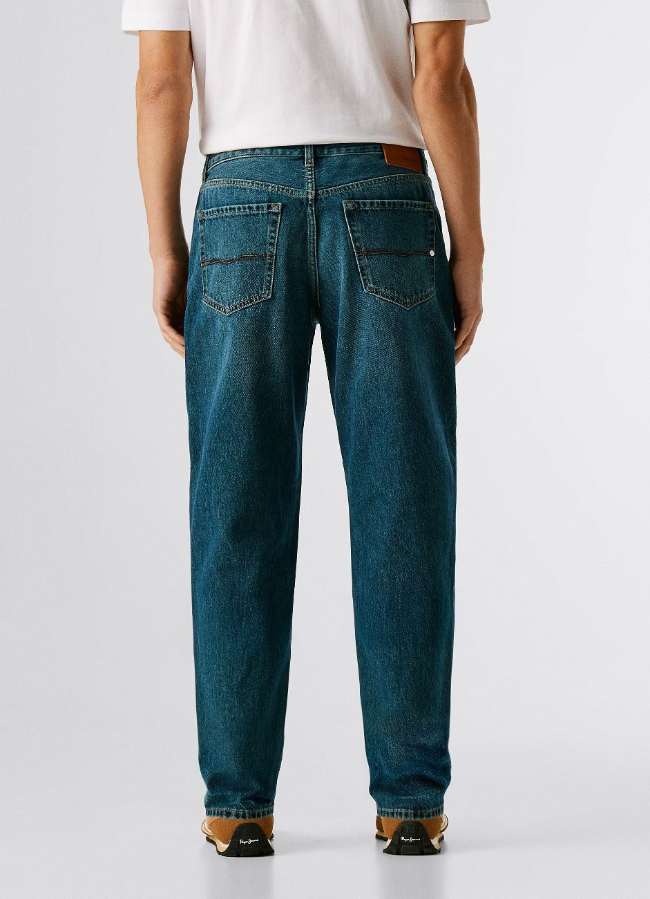 Pepe Jeans 5-Pocket-Jeans TAPERED JEANS CAMDEN aus Baumwoll-Denim, tiefer Schritt