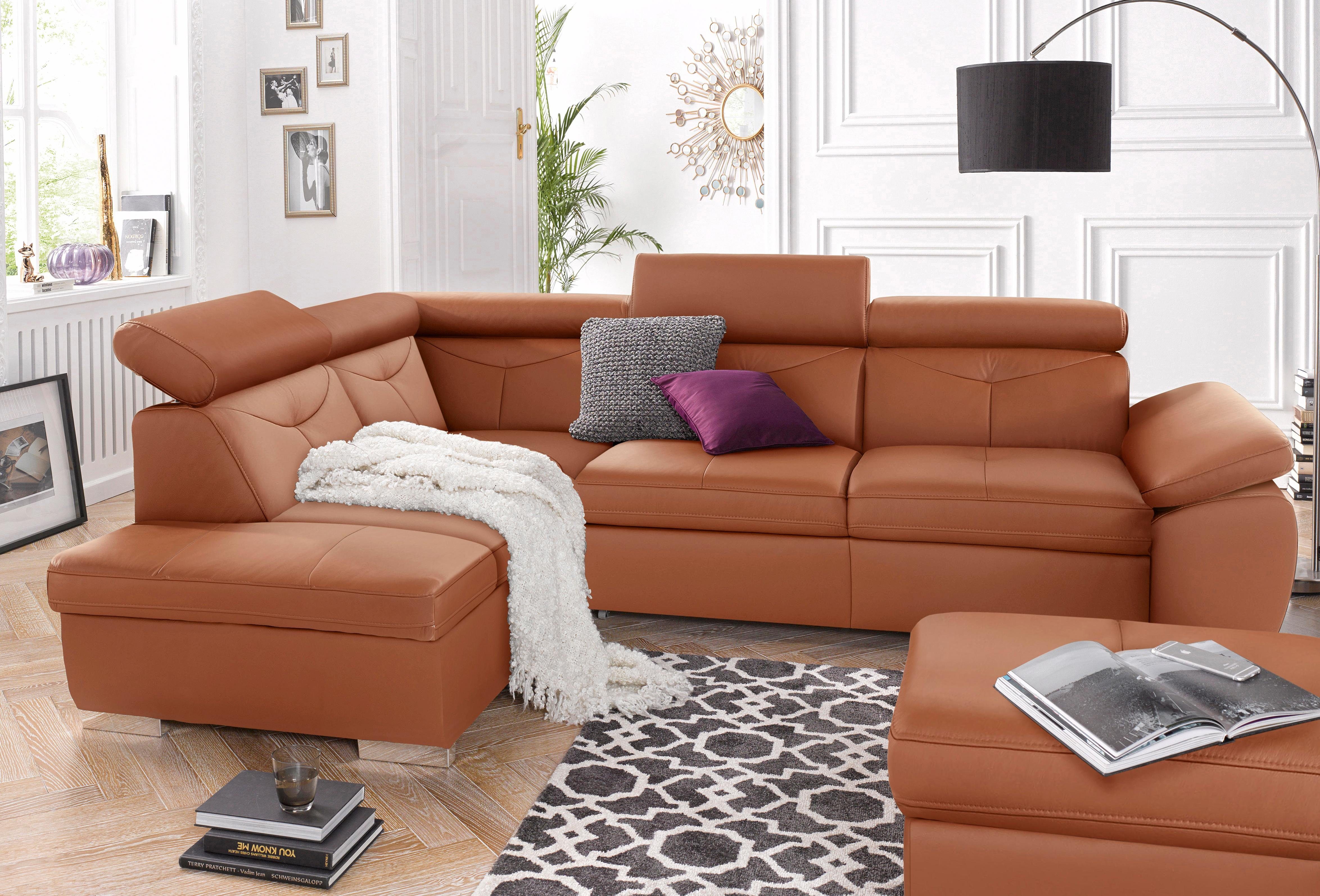 exxpo - sofa fashion Ecksofa Spring, super bequem und komfortabel mit Armte günstig online kaufen