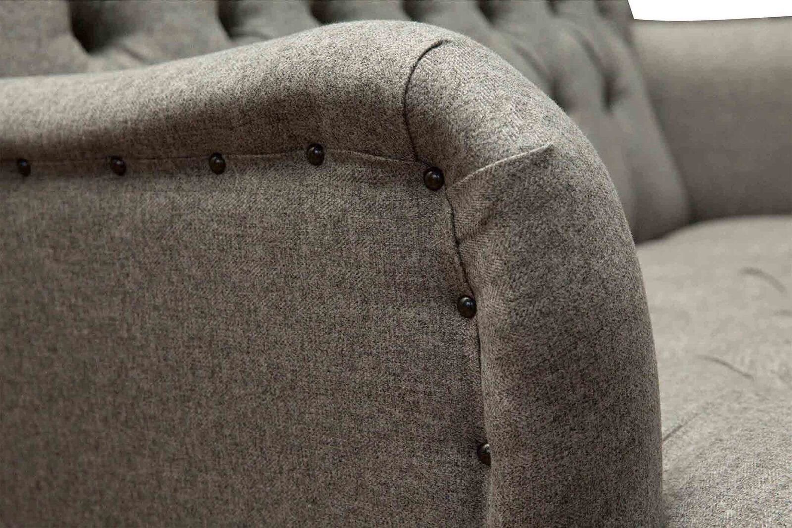 Luxus Chesterfield Couchen, Sofa Blau Design Dreisitzer Made JVmoebel Sofa Europe Möbel Sitzer In 3