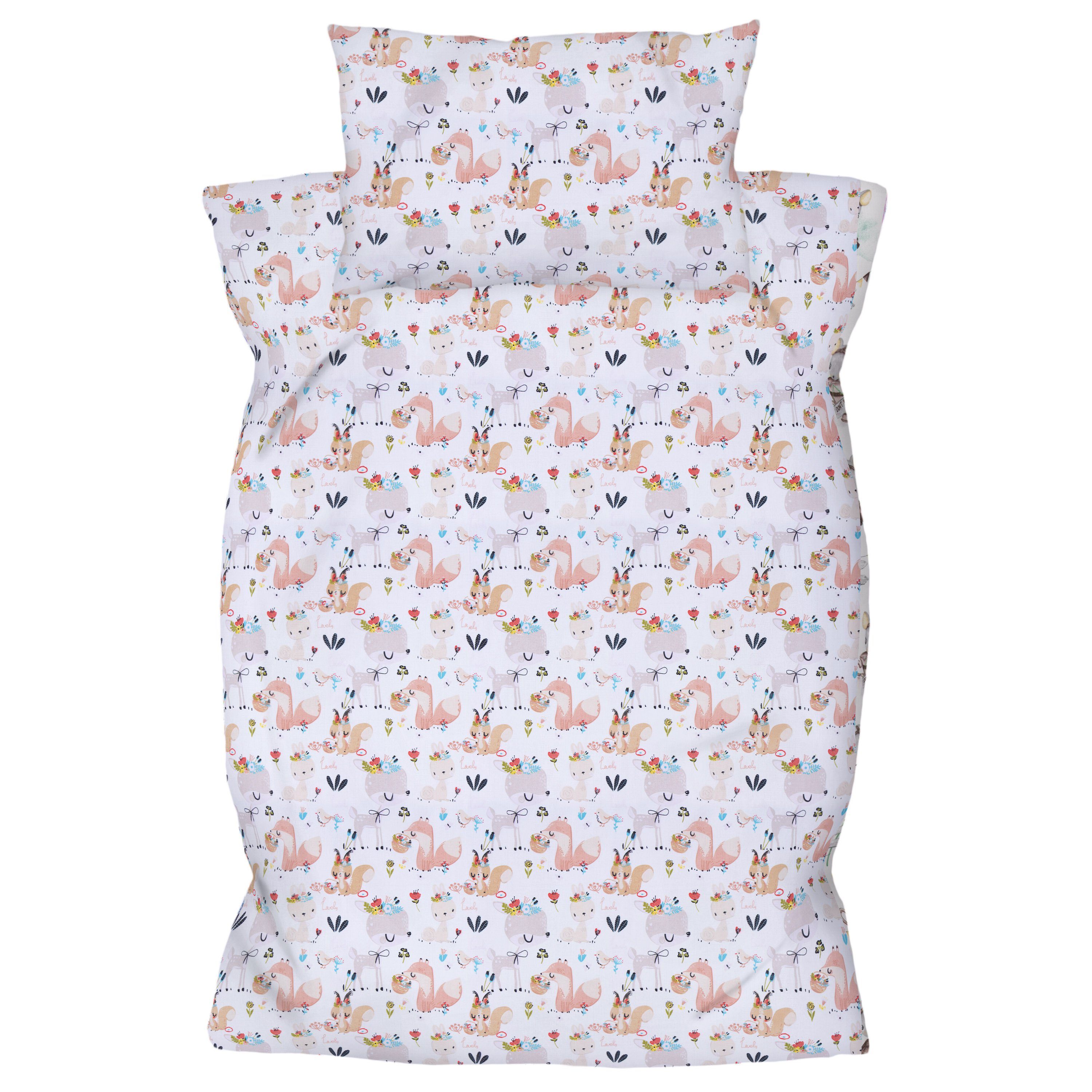 Amilian Kinderbettwäsche Babybettwäsche - Bettbezug 100x135 günstig online kaufen
