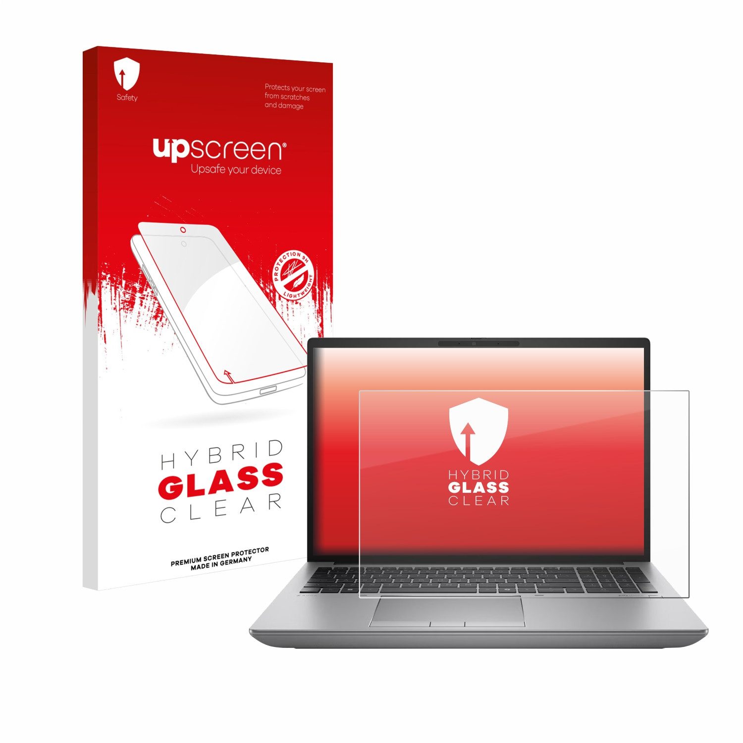 upscreen Displayschutzglas Folie für HP ZBook Fury 16 G11 Non-Touch, Schutzfolie Glas Panzer Display Schutz klar