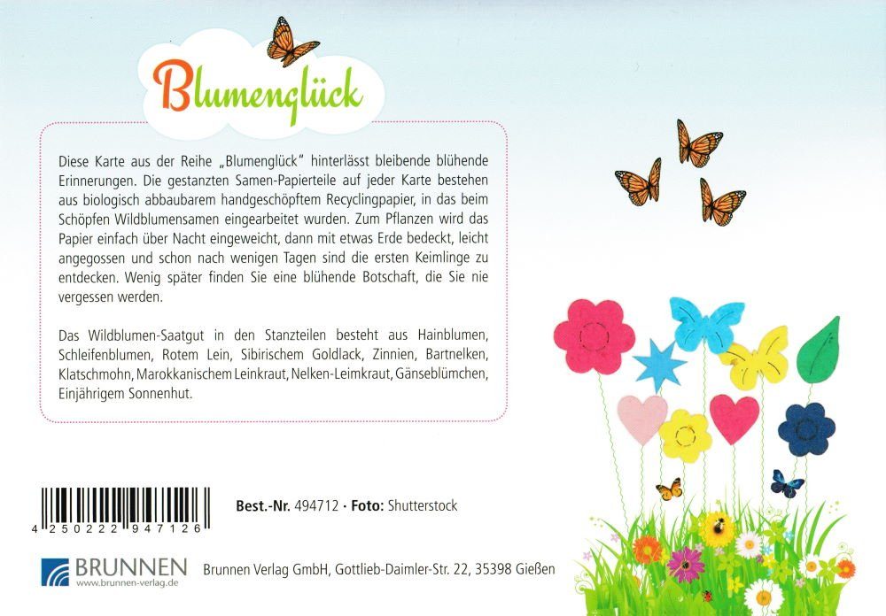 Grußkarte Erwachsene - Jemande Postkarte mit Du bist bist nett, genial "Du Blumensamen ...",
