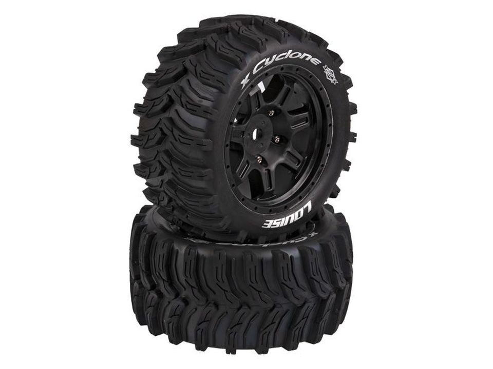 RC-Auto Louise RC Monster Truck "X-CYCLONE" X-Maxx Komplettrad schwarz Soft