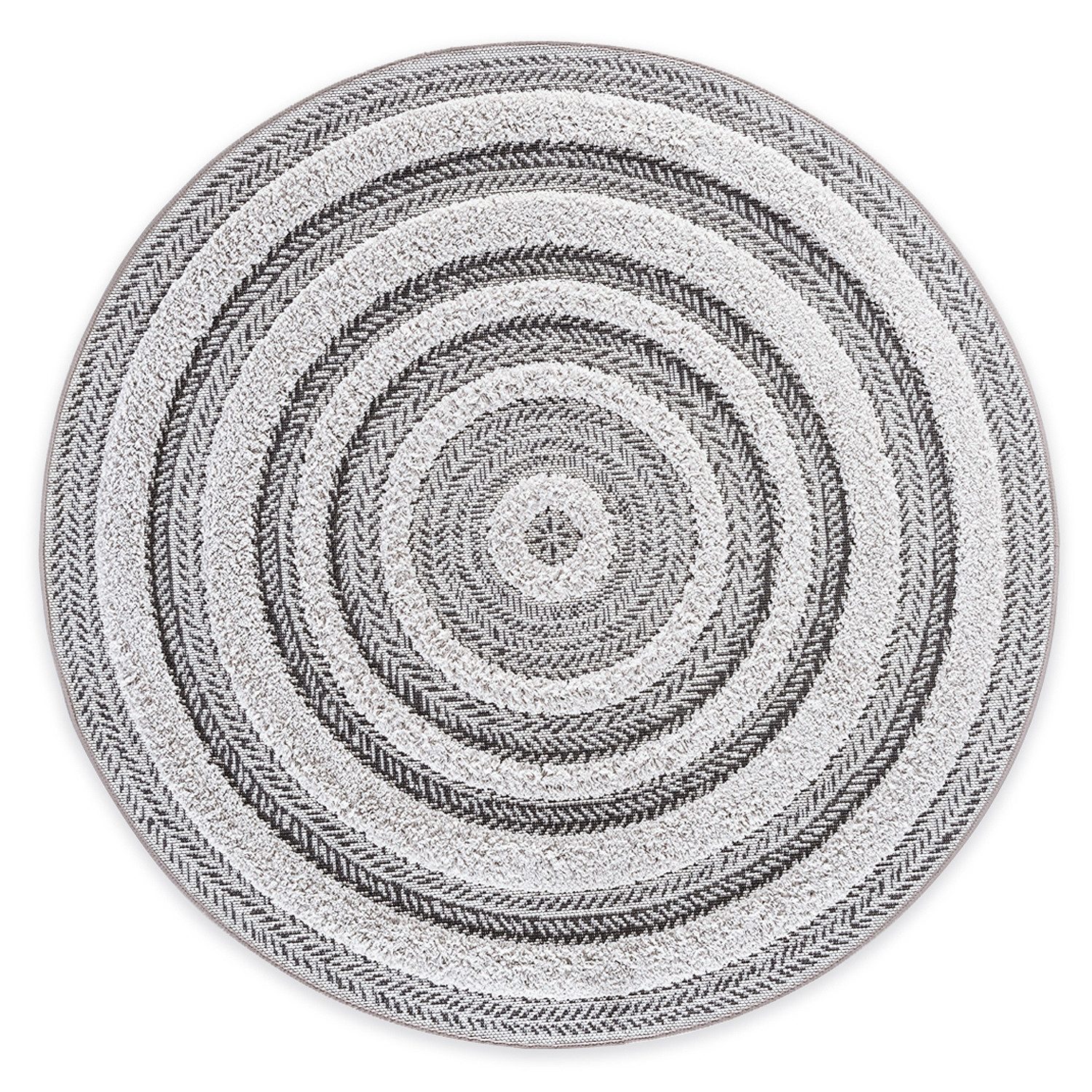 Rikmani Hochflor-Teppich Hochflorteppich Rund 160 cm günstig online kaufen