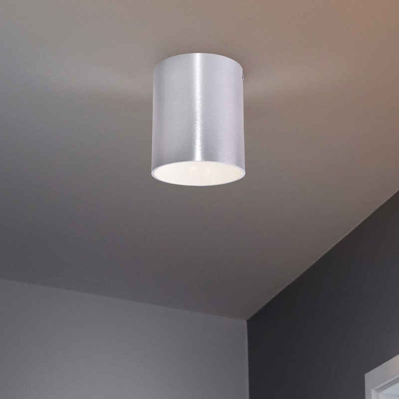 EGLO LED Einbaustrahler, Leuchtmittel nicht inklusive, Hochwertiger Aufbau Strahler Decken Beleuchtung Wand Lampe rund