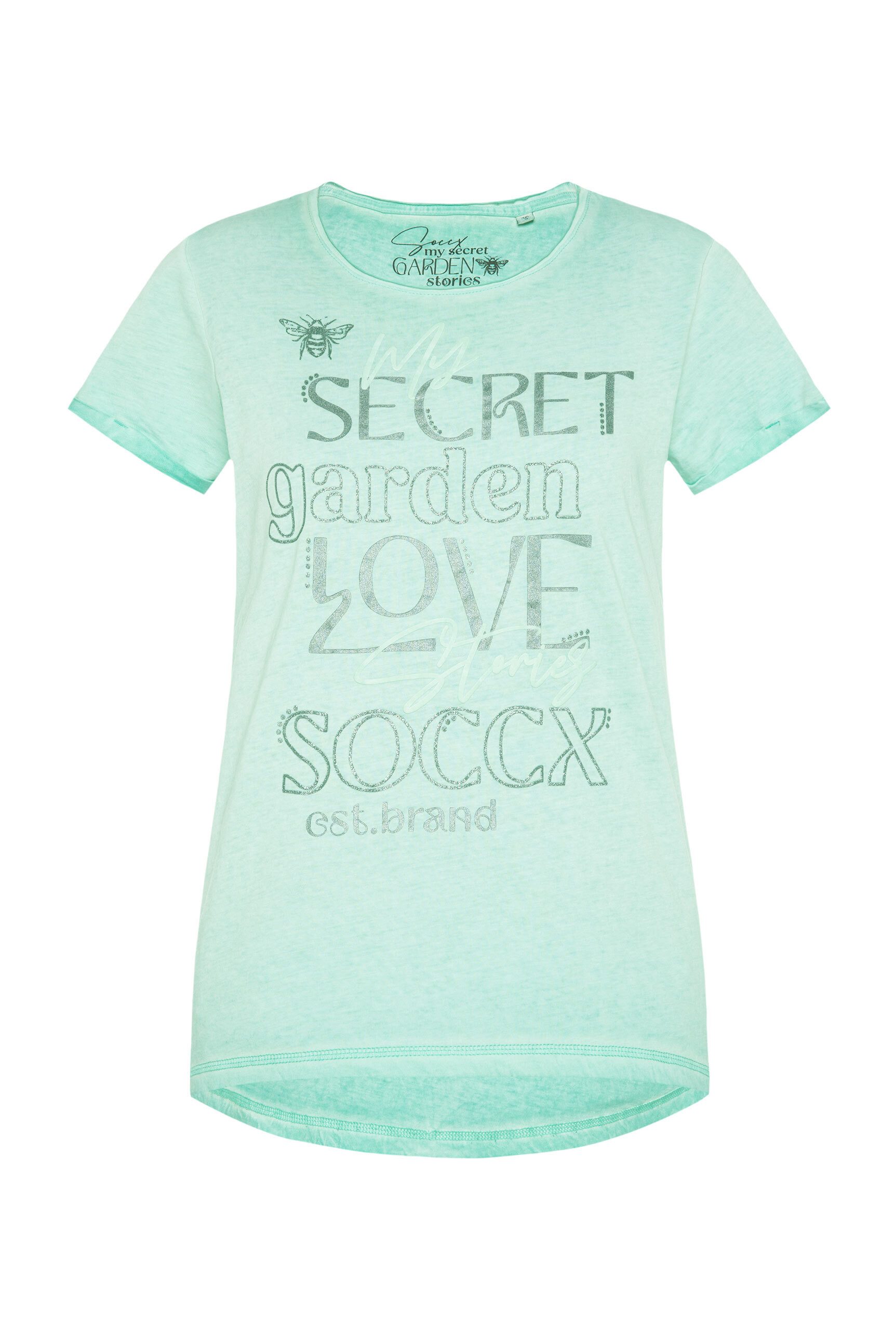 SOCCX Rundhalsshirt mit Turn-Up-Ärmel günstig online kaufen