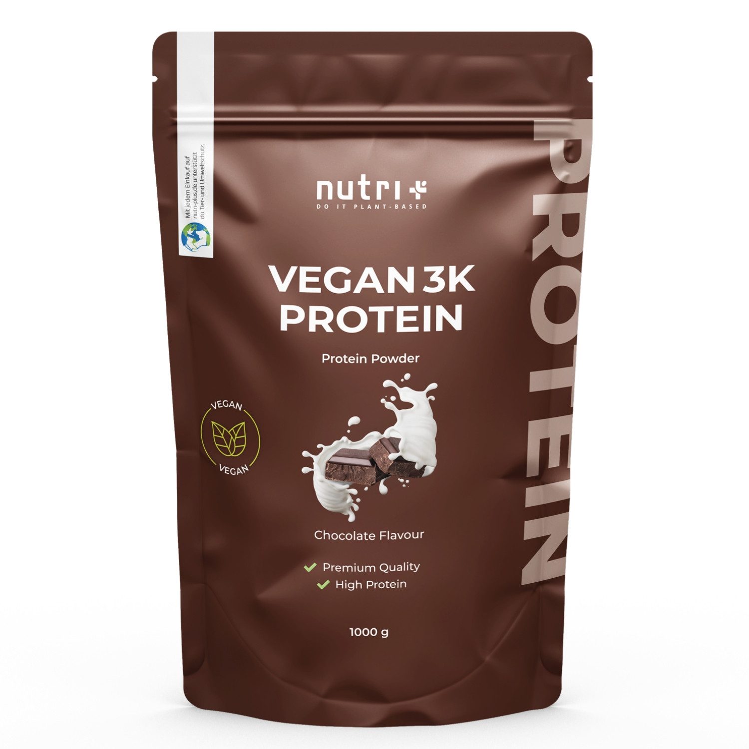 nutri+ Protein Pulver Vegan 3K Pulver, 1 er 1000 g