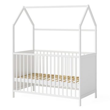 Bellabino Babybett Nika, mit 3-fach höhenverstellbarem Lattenrost, umbaubar zum Juniorbett