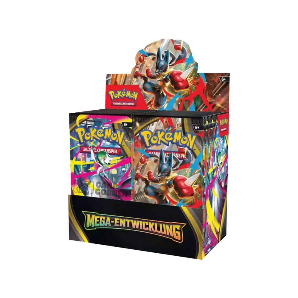 The Pokémon Company Sammelkarte Pokemon Mega Entwicklungen Booster Display ME01 Deutsch