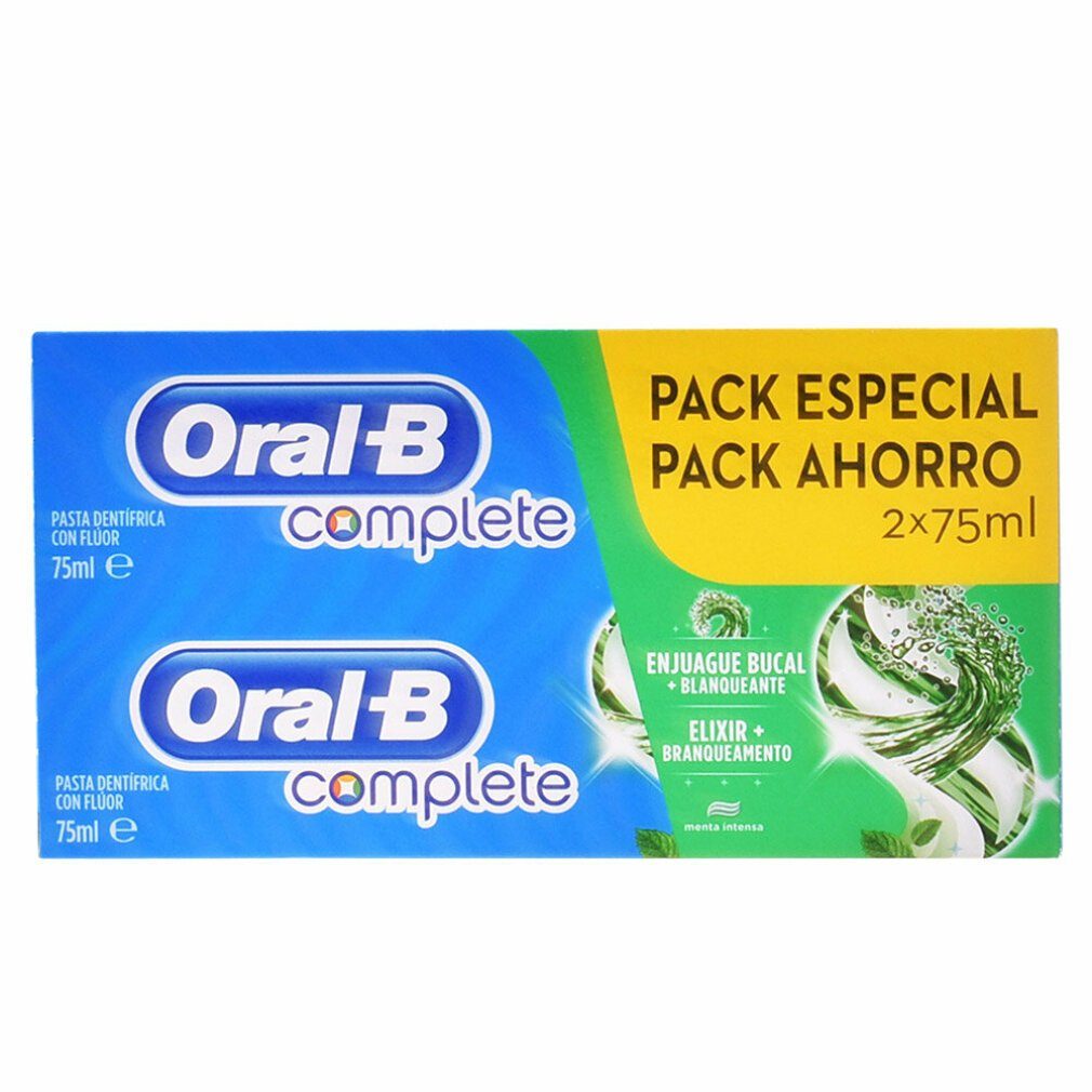 Oral-B Zahnpasta COMPLETE DENTIFRICO ENJUAGE + BLANQUEANTE LOTE 2 x 75ml