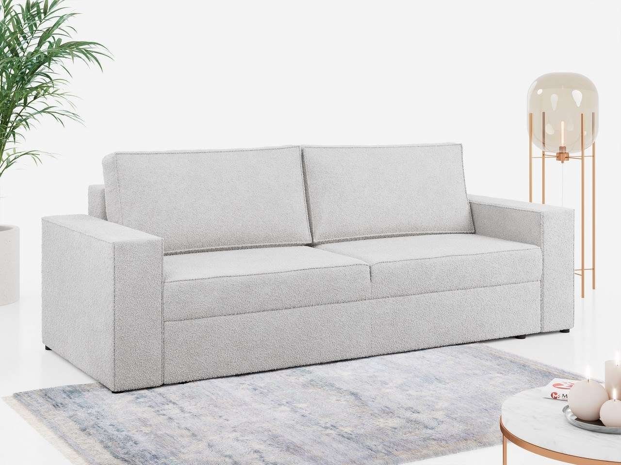 MKS MÖBEL Sofa LEO, mit Schlaffunktion und Bettkasten, Modern Stil