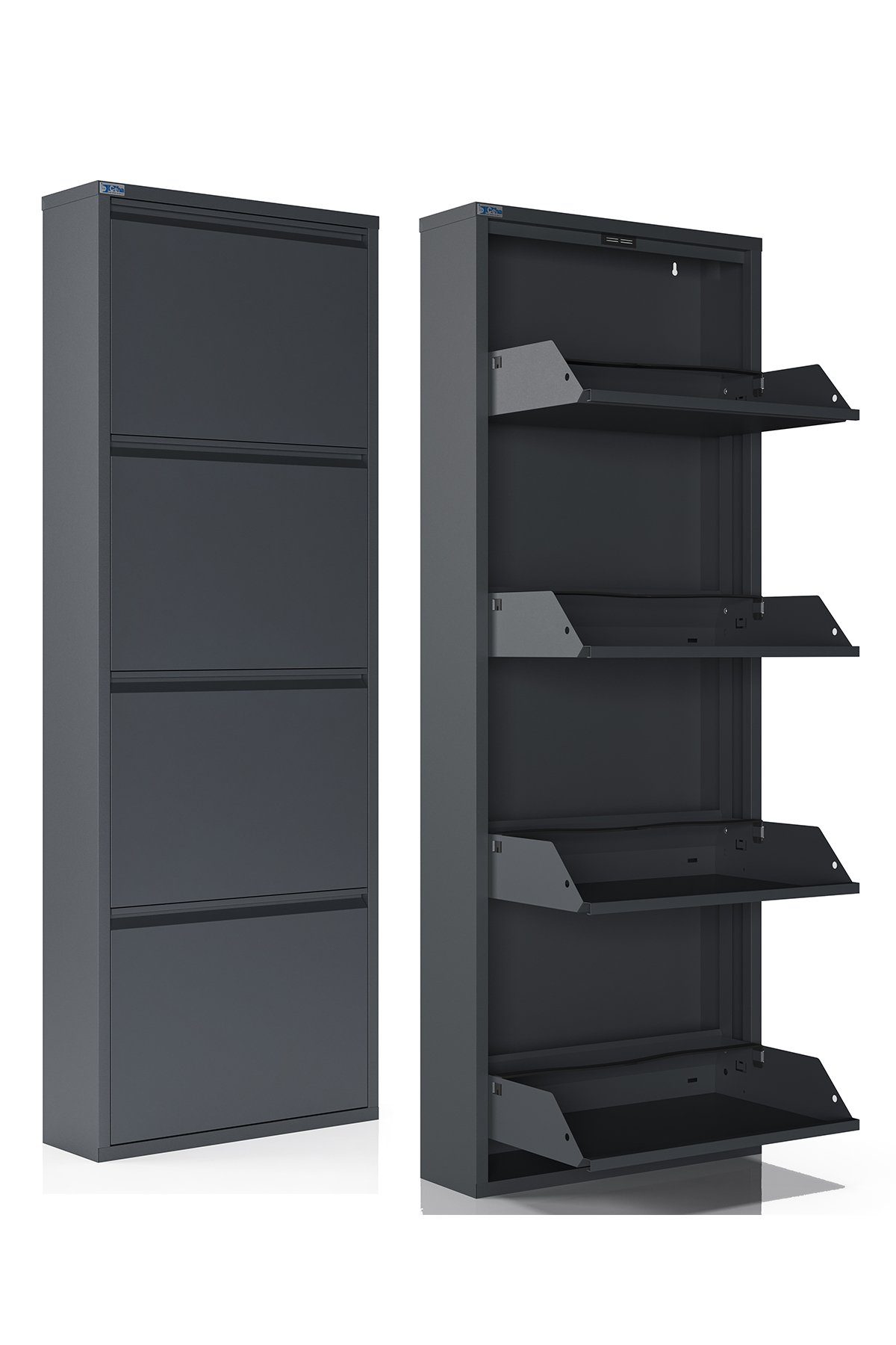Kaufexpress GmbH Schuhschrank Metall-Schuhregal mit 4 günstig online kaufen
