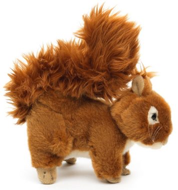 Uni-Toys Kuscheltier Eichhörnchen, liegend - 18 cm (Länge) - Plüsch-Hörnchen - Plüschtier, zu 100 % recyceltes Füllmaterial