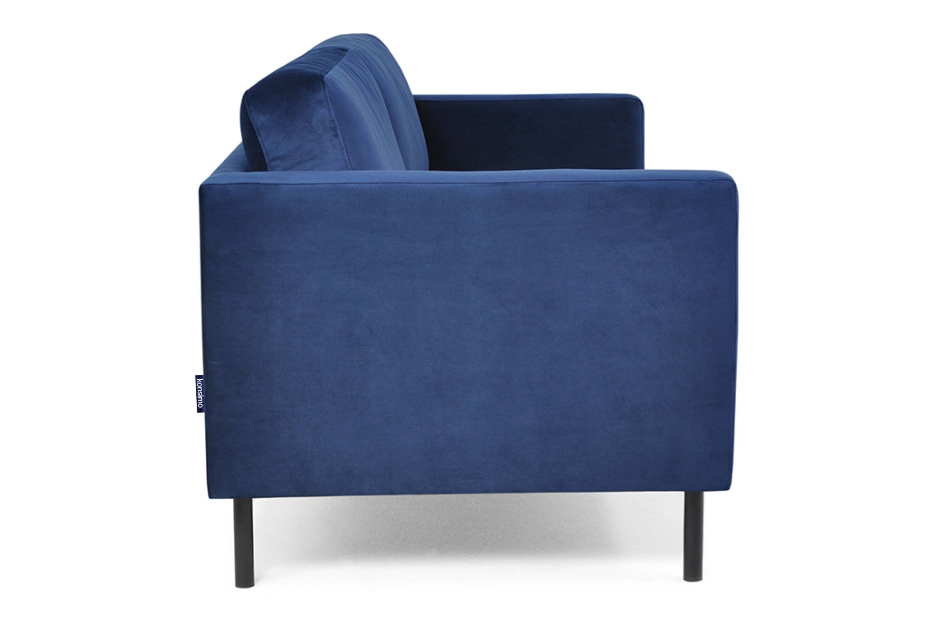 Konsimo 2,5-Sitzer TOZZI marineblau Sofa, universelles | marineblau Design marineblau | hohe Beine