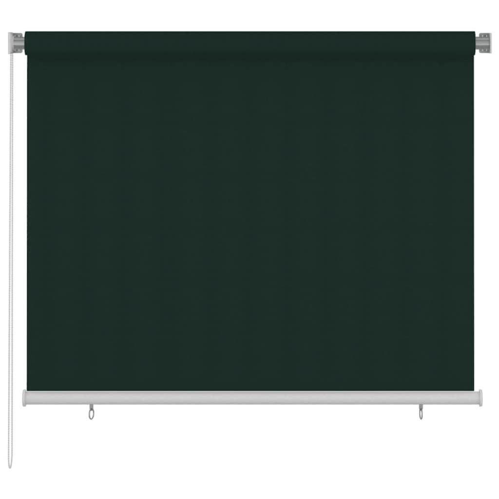 Rollo Außenrollo 185 (B)x140 (H) cm Dunkelgrün HDPE, vidaXL