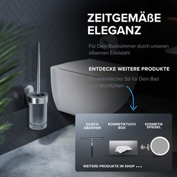 ovimar WC-Reinigungsbürste Tranerodde, (1-tlg), aus Edelstahl in Silber zur Zum Kleben