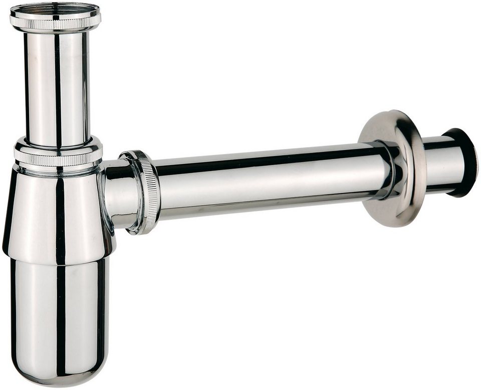 KIRCHHOFF Siphon chrom, Verwendung für alle handelsüblichen Waschtische