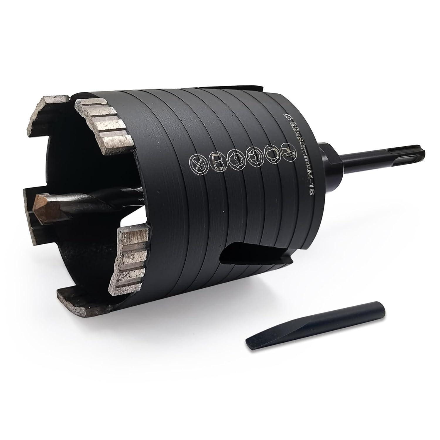 LuxusKollektion Glasbohrer Diamantbohrkrone Dosensenker 82mm 10x120mm 82mm seitlich geschlitzt