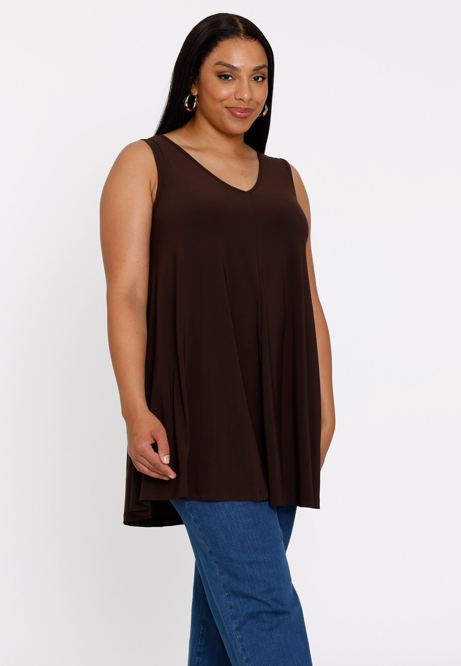 YOEK Shirttop Damen Top Große Größen