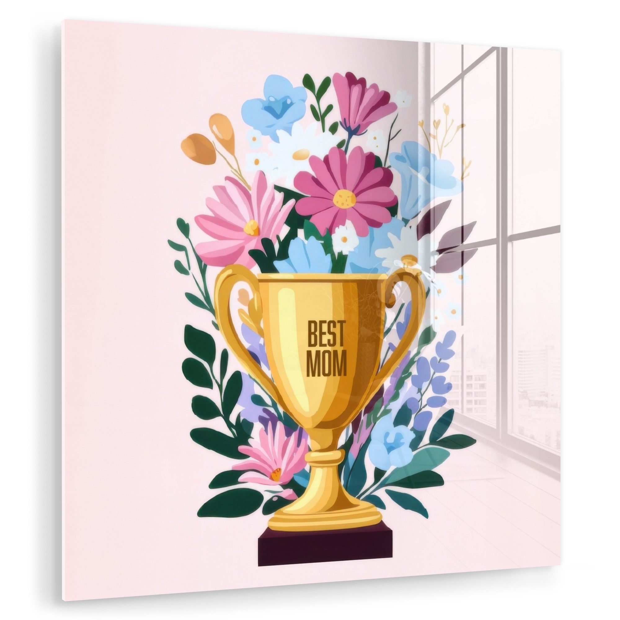MuchoWow Acrylglasbild Trophäe - Beste Mutter günstig online kaufen