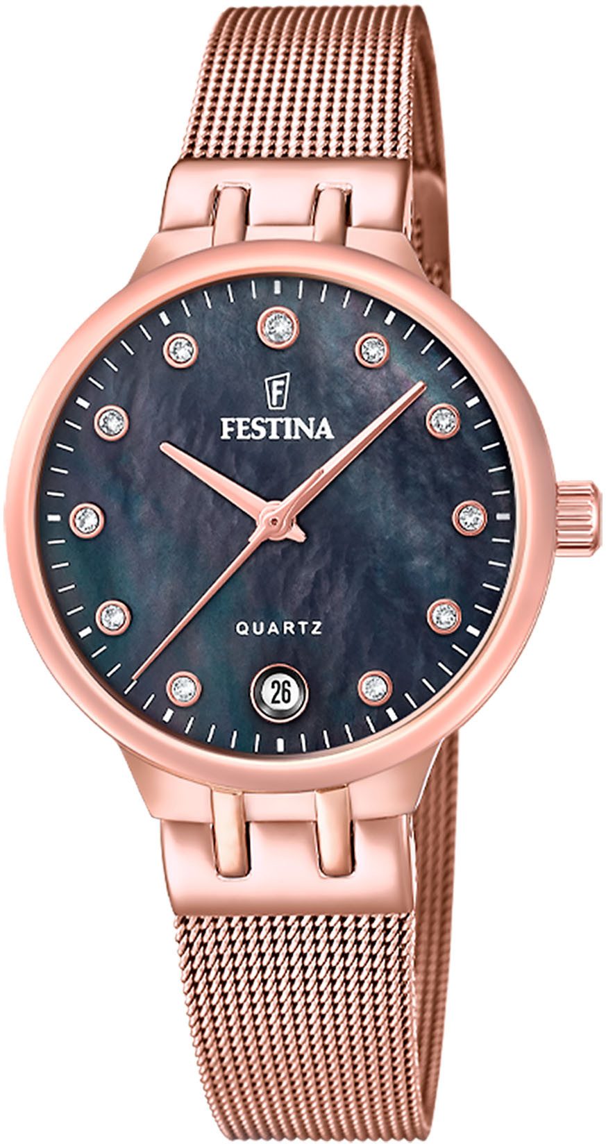 Festina Quarzuhr Mademoiselle F20716/2, Armbanduhr, Damenuhr, günstig online kaufen