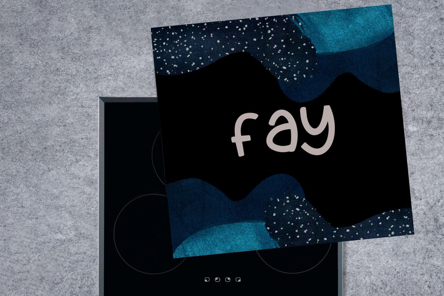 Fay Arbeitsplatte Ceranfeldabdeckung, Mädchen, Vinyl, Herdblende-/Abdeckplatte 78x78 - küche tlg), (1 - für MuchoWow Pastell cm,