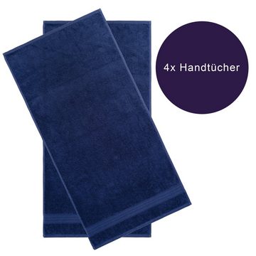 Brielle Handtücher Handtuch-Set aus 100% Baumwolle - 4 Handtücher 50x100 cm, (4-St), 100% Baumwolle