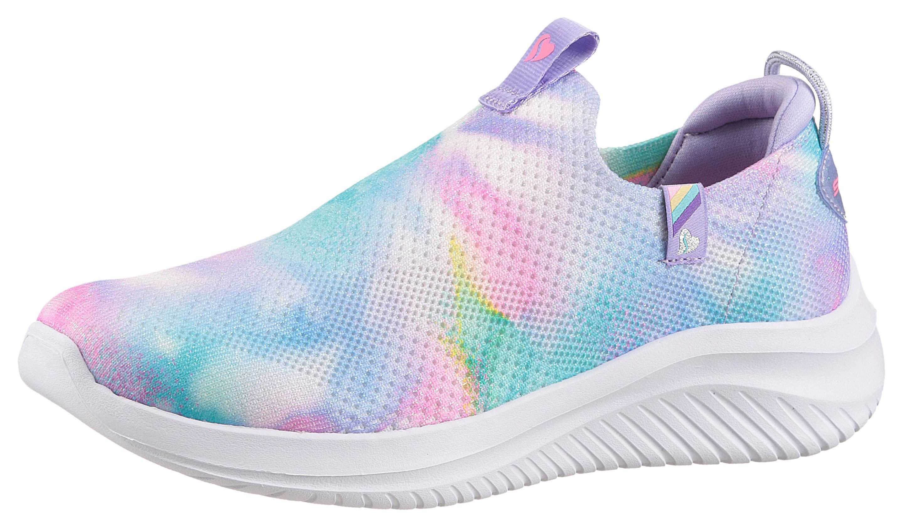 Skechers ULTRA FLEX 3.0 Slip-On Sneaker Schlupfschuh mit kleinem Keilabsatz, Größenschablone zum Download