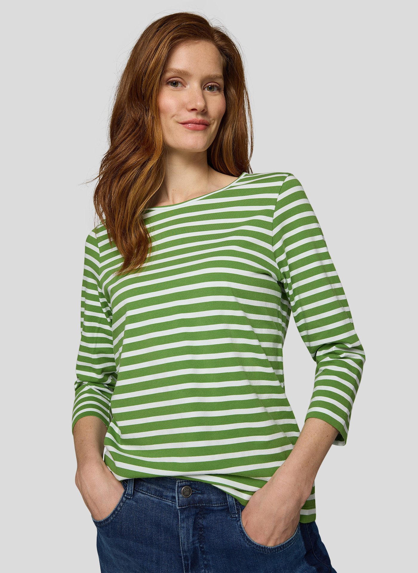 Rabe 3/4-Arm-Shirt in Streifen-Optik günstig online kaufen