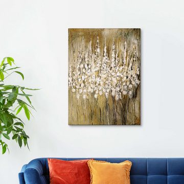 Posterlounge Leinwandbild Christin Lamade, Blumen abstrakt, Wohnzimmer Shabby Chic Malerei