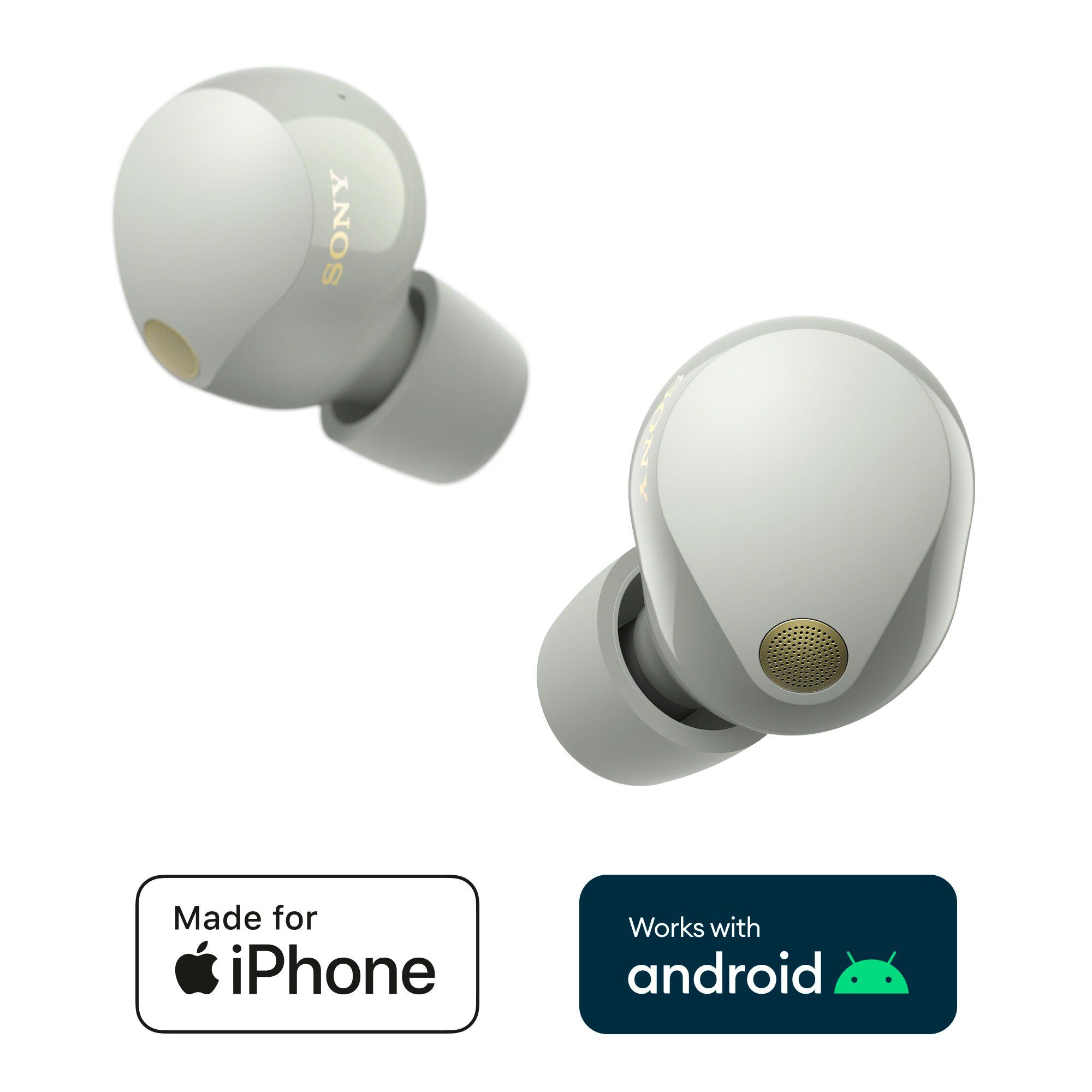 Sony WF-1000XM5 wireless In-Ear-Kopfhörer (Noise-Cancelling, True Wireless, integrierte Steuerung für Anrufe und Musik, Alexa, Google Assistant, A2DP Bluetooth, AVRCP Bluetooth, Bluetooth, HFP, HSP)