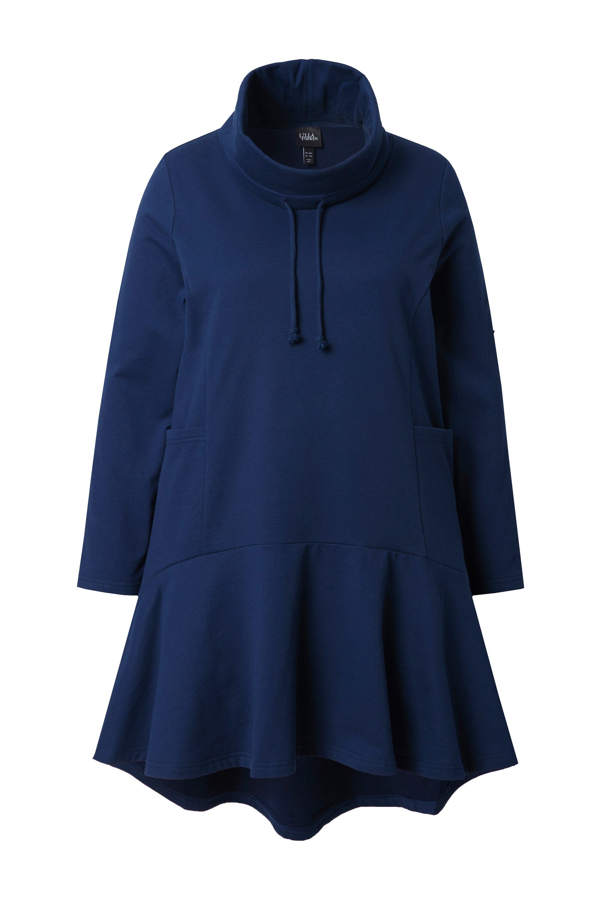 Ulla Popken Sweatshirt Longsweater Volant Stehkragen günstig online kaufen