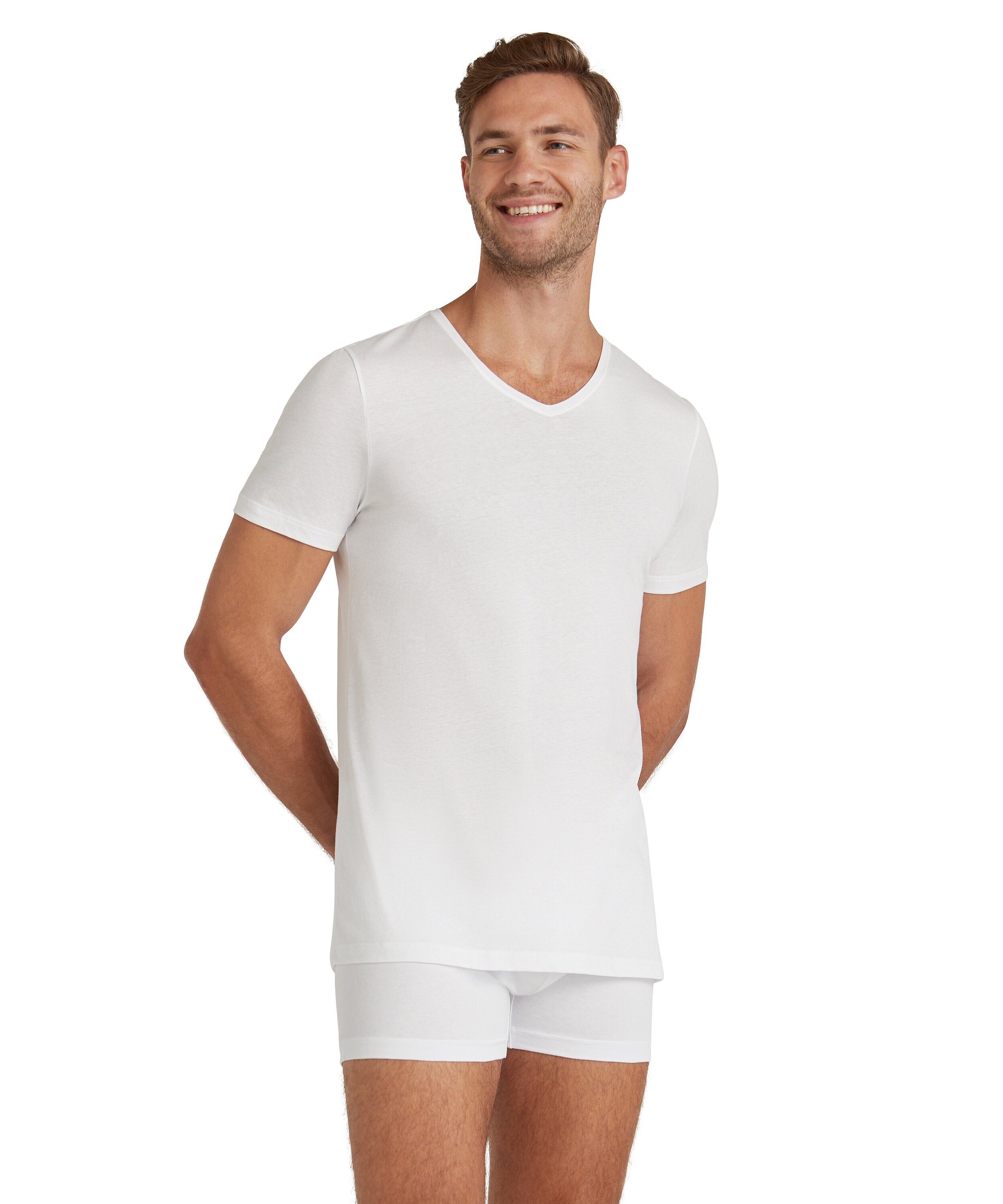 FALKE Unterziehshirt Natürlicher Komfort für jeden Tag white (2000)